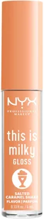 NYX PROFESSIONAL MAKEUP THIS IS MILKY GLOSS 18 Salted Caramel Shake 4ml - Błyszczyk do ust 18 Salted Caramel Shake - Błyszczyki do ust - miniaturka - grafika 6