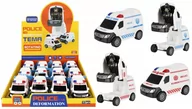 Samochody i pojazdy dla dzieci - Auto Policja/Ambulans Robot 13cm mix MEGA CREATIVE 524392 - miniaturka - grafika 1
