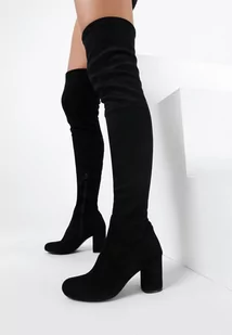 Czarne Kozaki Brace Yourself - Kozaki damskie - miniaturka - grafika 1