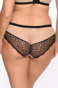 FIGI GAIA 1286P NATHALIE (kolor czarny - beż, rozmiar L) - Majtki damskie - miniaturka - grafika 1