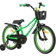 Rowery - Rower dziecięcy KARBON Jazz 18 cali dla chłopca Zielony - miniaturka - grafika 1