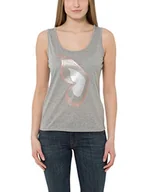 Koszulki i topy damskie - Berydale Damski tank top z cekinami, rozm. 36, szary (szary melanż) - miniaturka - grafika 1