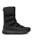 Botki damskie - ECCO Botki Solice Waterproof 42021351052 Czarny - miniaturka - grafika 1