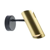 Lampy ścienne - Light Prestige Futuro kinkiet 1-punktowy czarny/złoty LP-17001/1W GD/BK - miniaturka - grafika 1