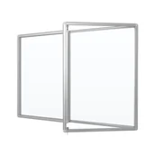 Gabloty - Gablota ogłoszeniowa dwudrzwiowa magnetyczna, korkowa lub tekstylna - miniaturka - grafika 1