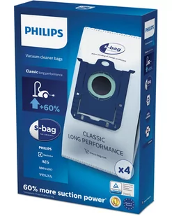 Philips Worek S-Bag Classic long performance (4 worki w kpl) FC8021/03 - Worki do odkurzaczy - miniaturka - grafika 2