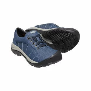Buty miejskie damskie KEEN PRESIDIO CANVAS - Klapki i japonki męskie - miniaturka - grafika 3