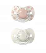 Smoczki uspokajające - Suavinex 309061-SMOCZEK fizjologiczny SX PRO 6-18M 2SZT RÓŻOWY BIRDIES - miniaturka - grafika 1