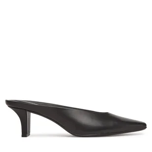 Klapki Calvin Klein Heel Mule Pump 50 - Lth HW0HW02332 Czarny - Klapki i japonki damskie - miniaturka - grafika 1