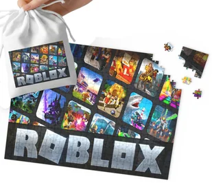 PUZZLE - ROBLOX WZORY Z BAJEK I GIER PREZENT DLA DZIECI 24el + WORECZEK - Puzzle - miniaturka - grafika 1