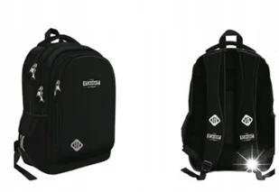 ST.RIGHT PLECAK SZKOLNY MŁODZIEŻOWY CZARNY DUŻY POJEMNY - Plecaki szkolne i tornistry - miniaturka - grafika 1