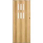Drzwi wewnętrzne - Drzwi harmonijkowe PIONEER GLASS 260 84 x 202 cm dąb europejski - miniaturka - grafika 1