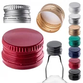 Domowy wyrób alkoholu - ZAKRĘTKI DO BUTELEK fi28 NAKRĘTKI NA BUTELKI ZAKRĘTKA 100szt KAPSLE 28x18mm - miniaturka - grafika 1