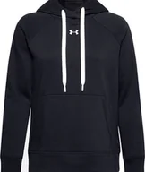 Bluzy damskie - Under Armour Bluza damska Under Armour Rival Fleece Hb Hoodie czarna 1356317 001 : Rozmiar - M - miniaturka - grafika 1