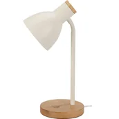 Lampy stojące - Lampka na biurko w skandynawskim stylu, drewniana podstawa, 14 x 36 cm - miniaturka - grafika 1
