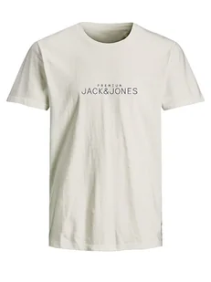 Jack & Jones Koszulka "Avance" w kolorze kremowym - Koszulki męskie - miniaturka - grafika 1