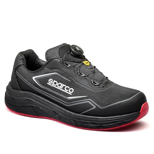 Sparco Teamwork Rotor męskie buty ochronne S3 ESD HRO Low Quick Lock Rotor A-Top, wodoodporne, z metalowymi podeszwami, HRO, EU 42