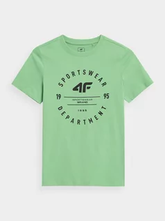 Koszulki dla chłopców - T-shirt z nadrukiem chłopięcy - 4F - grafika 1