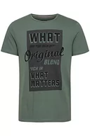 Koszulki męskie - Blend T-shirt męski, 186011/Duck Green, XL - miniaturka - grafika 1