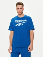 Koszulki męskie - Reebok T-Shirt Big Stacked Logo 100071174 Granatowy Regular Fit - miniaturka - grafika 1