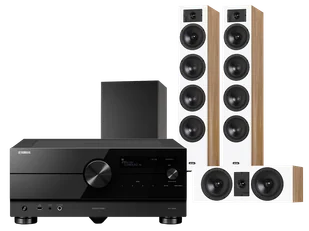 Kino domowe Yamaha RX-A8A (czarny) + Diva 6 + 7 (dąb) + BASSO 880 (czarny) - Kino domowe - miniaturka - grafika 1