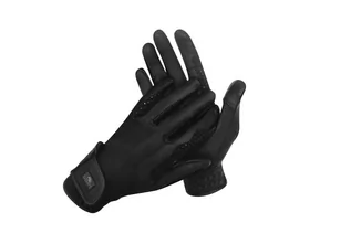 Rękawiczki jeździeckie - Rękawiczki START Bohol czarne, rozmiar:  M - grafika 1