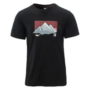 Męska Koszulka z krótkim rękawem HI-TEC RAWAL M000261637 – Czarny - Koszulki męskie - miniaturka - grafika 1