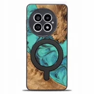 Etui i futerały do telefonów - Bewood Drewniane etui do OnePlus 13, Unique Turquoise do MagSafe - miniaturka - grafika 1