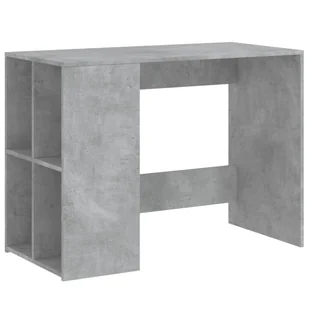 vidaXL Biurko, szarość betonu, 102x50x75 cm, materiał drewnopochodny - Biurka - miniaturka - grafika 1