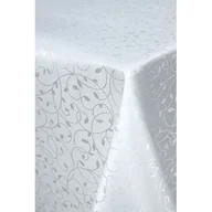 Obrusy i serwetki - Obrus żakardowy 140 x 220 cm biały - miniaturka - grafika 1