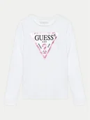 Bluzki damskie - Guess Bluzka J84I36 K8HM0 Biały Regular Fit - miniaturka - grafika 1