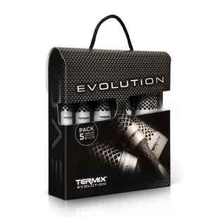 TERMIX Evolution Basic, zestaw 5 szczotek do włosów, różne rozmiary - Szczotki i grzebienie do włosów - miniaturka - grafika 1