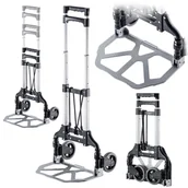 Wózki magazynowe - Składany wózek transportowy Borde aluminiowy - miniaturka - grafika 1