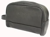 Kosmetyczki, organizery i kuferki - Skórzana Kosmetyczka Prostokątna MAGRE (PL) Skóra Naturalna Licowa Adrian DeLuxe CZARNY 24 x 17 x 10 [cm] - miniaturka - grafika 1