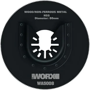 WORX piły HSS 80 MM, 1 sztuki, wa5008 - Materiały ścierne - miniaturka - grafika 1