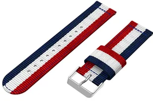 Pasek Welling nylon do Samsung Gear S3 /watch 46mm czerwono biało granatowy (22mm) - Akcesoria do smartwatchy - miniaturka - grafika 6
