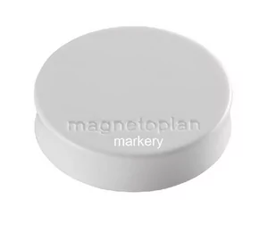 MAGNETOPLAN Magnesy Ergo Medium, średnica 30 x 8 mm, 10 sztuk, białe 4013695043258 - Magnesy - miniaturka - grafika 1