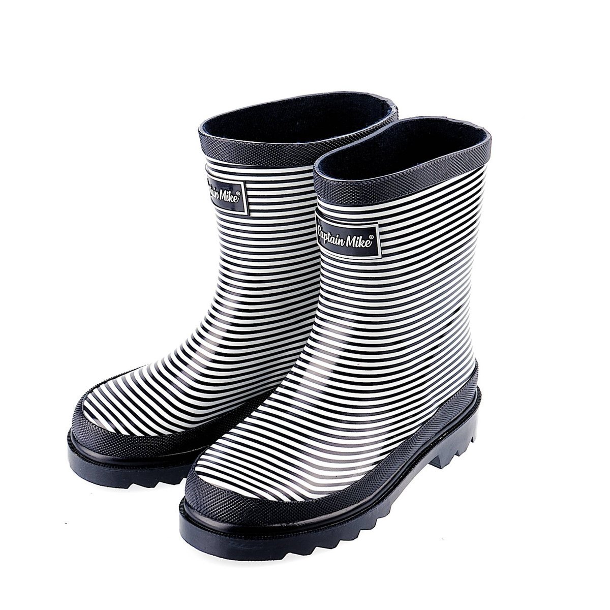 Kalosze dziecięce dla chłopca w paski Captain Mike® rozmiar 28