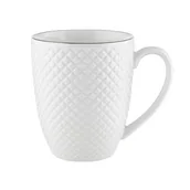 Kubki - Kubek Tiffany Platinium 420 ml biały - miniaturka - grafika 1