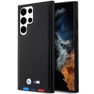 Etui i futerały do telefonów - Etui BMW BMHCS23L22PTDK do Samsung Galaxy S23 Ultra S918 Leather Stamp Tricolor czarny/black - miniaturka - grafika 1