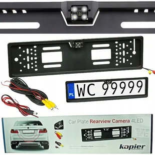 Kamera Cofania W Ramce Rejestracyjnej 4 Led - Kamery cofania - miniaturka - grafika 1