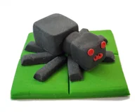 Dodatki do ciast w proszku - Cukrowa figurka na tort Pająk jak z Minecraft - miniaturka - grafika 1