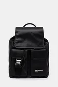 Plecaki - Karl Lagerfeld Jeans plecak kolor czarny duży gładki A3W30223 - miniaturka - grafika 1