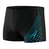 Kąpielówki męskie - Męskie Bokserki kąpielowe SPEEDO MEDLEY LOGO ASHT AM 8-11354G814 – Czarny - miniaturka - grafika 1