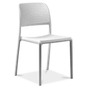 Fotele i krzesła biurowe - D2.Design Krzesło Bora białe 25388 - miniaturka - grafika 1