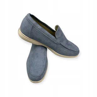 Mokasyny męskie zamszowe Old Money 44 - Mokasyny męskie - miniaturka - grafika 1