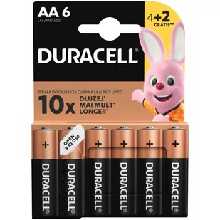 Duracell Bateria alkaliczna AA / LR6 Basic Duralock - 6 sztuk - Baterie i akcesoria - miniaturka - grafika 1