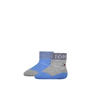 Skarpetki damskie - Tommy Hilfiger Klasyczne skarpety dziecięce, uniseks, Blue Combo., 15 EU - miniaturka - grafika 1