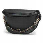 Nerki - Nerka Damska Biodrowa Torebka Saszetka Elegancka Czarna PUCCINI BML065N-1 - miniaturka - grafika 1