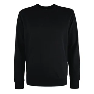 Bluza męska dresowa North Sails Round Neck gładka czarna bawełniana-S - Bluzy męskie - miniaturka - grafika 1